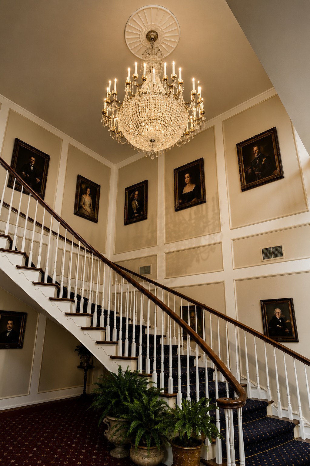 The completed staircase